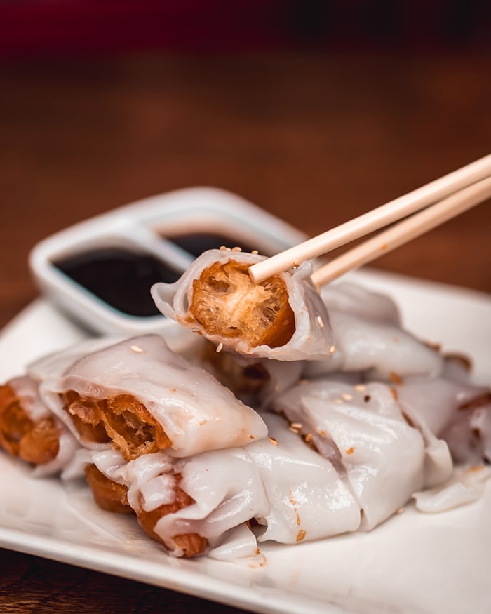 Fried Dough Cheung Fun at Chung Ying